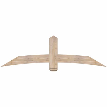 Ekena Millwork Bellingham Smooth Timber Gable Bracket, Douglas Fir, 72"W x 21"H x 3 1/2"D x 5 1/2"F, 7/12 Pitch GBW072X21X0406BEL00SDF